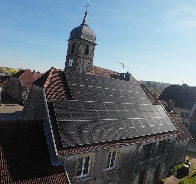 Nouvelle installation photovoltaïque à la mairie de PREIGNEY